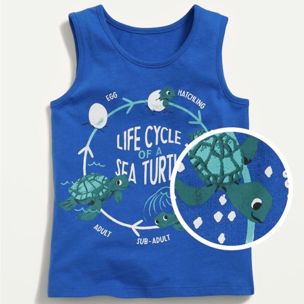 Old Navy Sea Turtle Tank (Blue) Size 4T